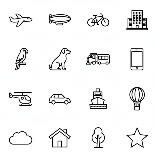 Generador de Set de Iconos UI en Arte de Línea Minimalista
